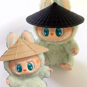 Rice Hat, Conical hat for Labubu Bamboo Hat two styles