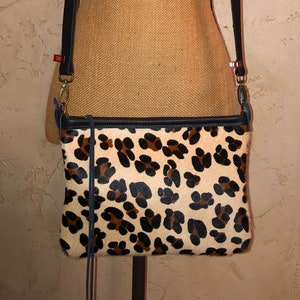 Cheetah Print Hair on Hide Crossbody/Purse