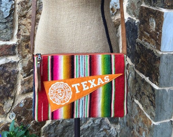 Made to Order Vintage Serape with Felt Pennant