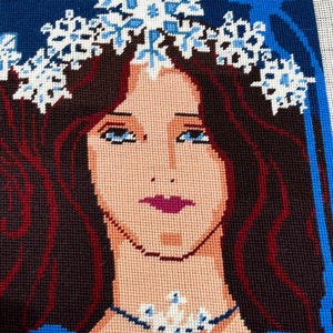 Vintage Needlepoint Ladies