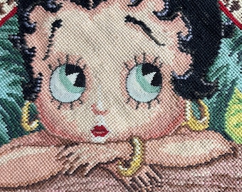 Needlepoint Betty Boop Pillow Cover or Purse MADE To ORDER DEPOSIT
