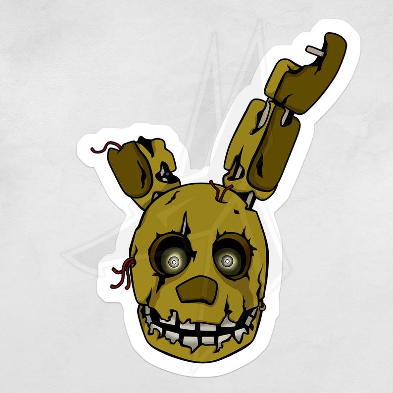 Five Nights at Freddy's Springtrap Sticker | Vinyl Sticker ...