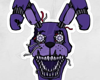 Adesivo Five Nights at Freddy's Nightmare Bonnie / Adesivo in vinile / Olografico o lucido