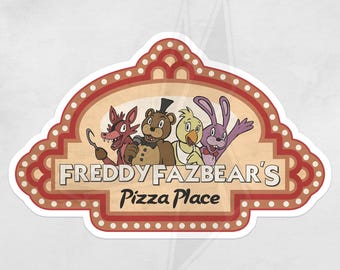 Adesivo con logo Five Nights at Freddy's / Adesivo in vinile / Olografico o lucido