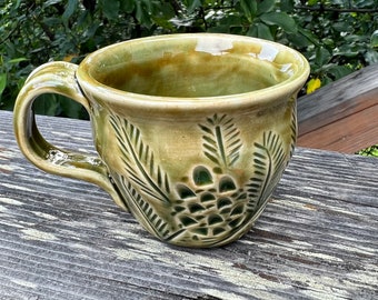 2384 Mug 6oz Green Pine Ready to Ship