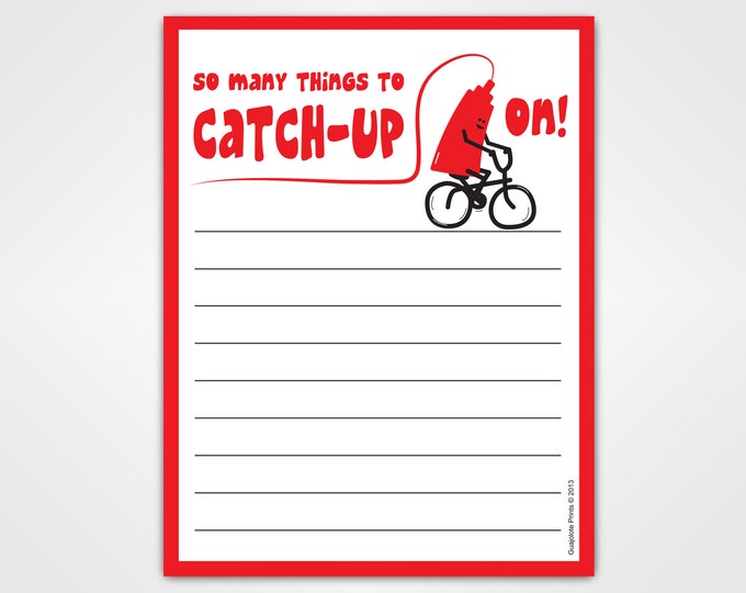 Ketchup Notepad - Funny Home Warming Gift