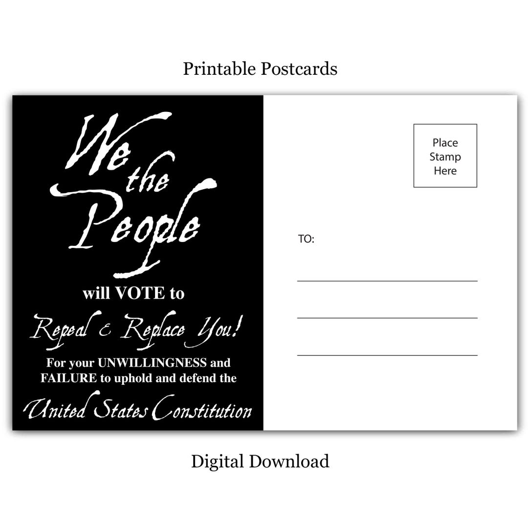 Voting Rights Postcards Constitution Booklet Pocket Size Guajolote Prints We The People ...