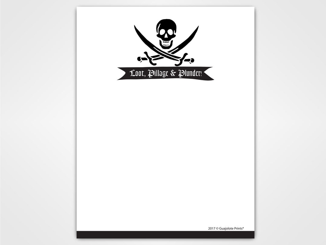 Funny Pirate Novelty Memo Pad Gag Gift for Coworkers Etsy