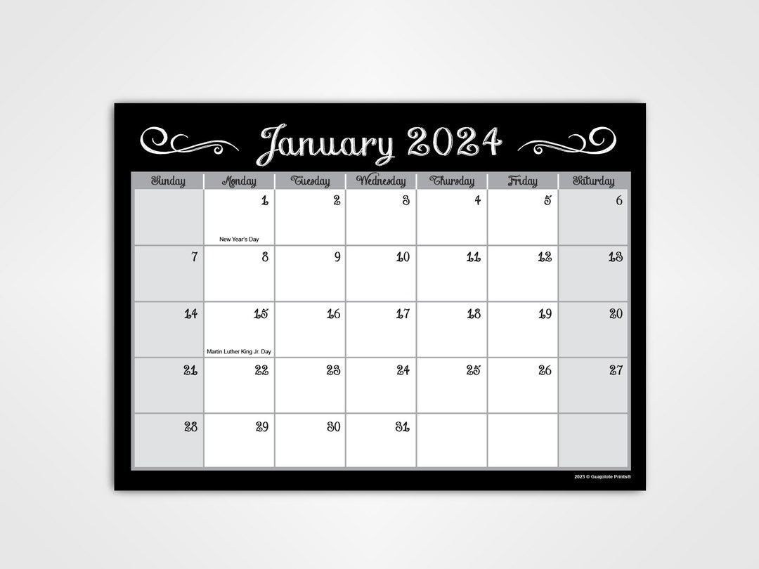20242025 Monthly Calendar Pad for Refrigerator 2 Full Years