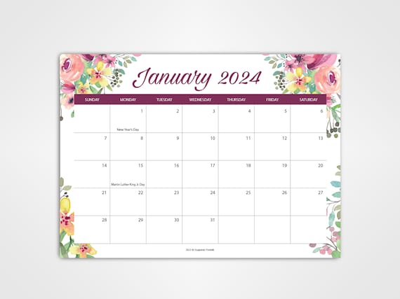 Un mois pour voir le calendrier mensuel 2024, planificateur mensuel pour  chat, calendrier mural de haute qualité pour la maison – les meilleurs  produits dans la boutique en ligne Joom Geek