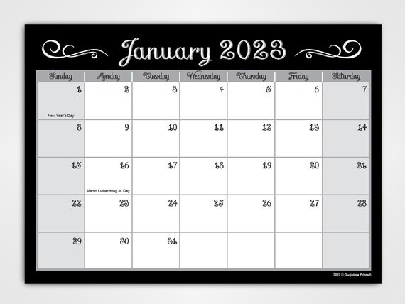 2023-2024 Magnetic Monthly Calendar Pad for Refrigerator 2 - Etsy