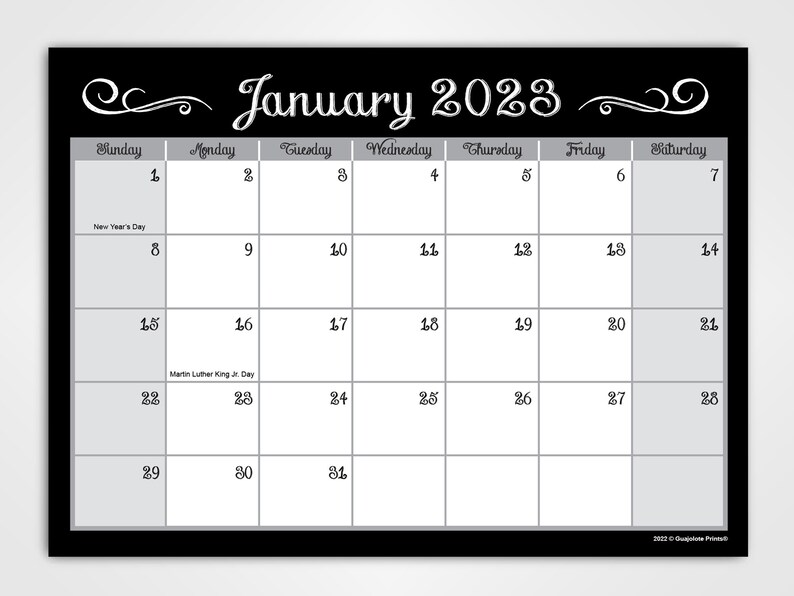 2023-2024 Magnetic Monthly Calendar Pad for Refrigerator 2 - Etsy