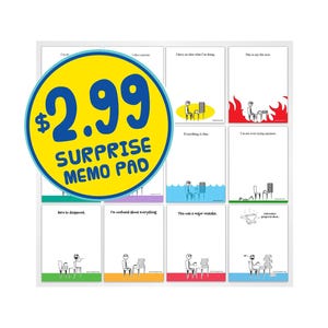 Funny Office Notepads: Mystery Sarcastic Coworker Gift (Surprise Pack)