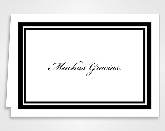 Muchas Gracias Thank You Cards by Guajolote Prints 12 Count