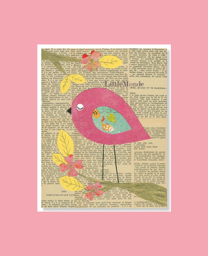 Baby Girl Nursery Prints NURSERY ART PRINTS Bird Nursery Etsy