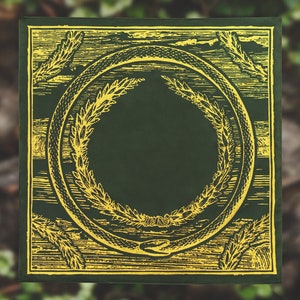 Pano de Altar do Tarô Somnia - "O Mundo" - 100% Algodão - 21,5 x 21,5 polegadas - EUA