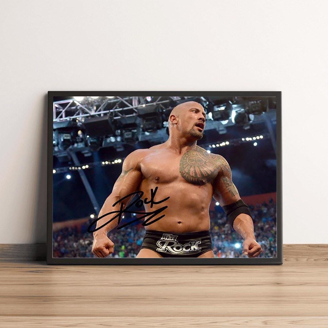 Dwayne the Rock Johnson Signed - Etsy