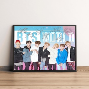 Bts Signed Poster - Etsy
