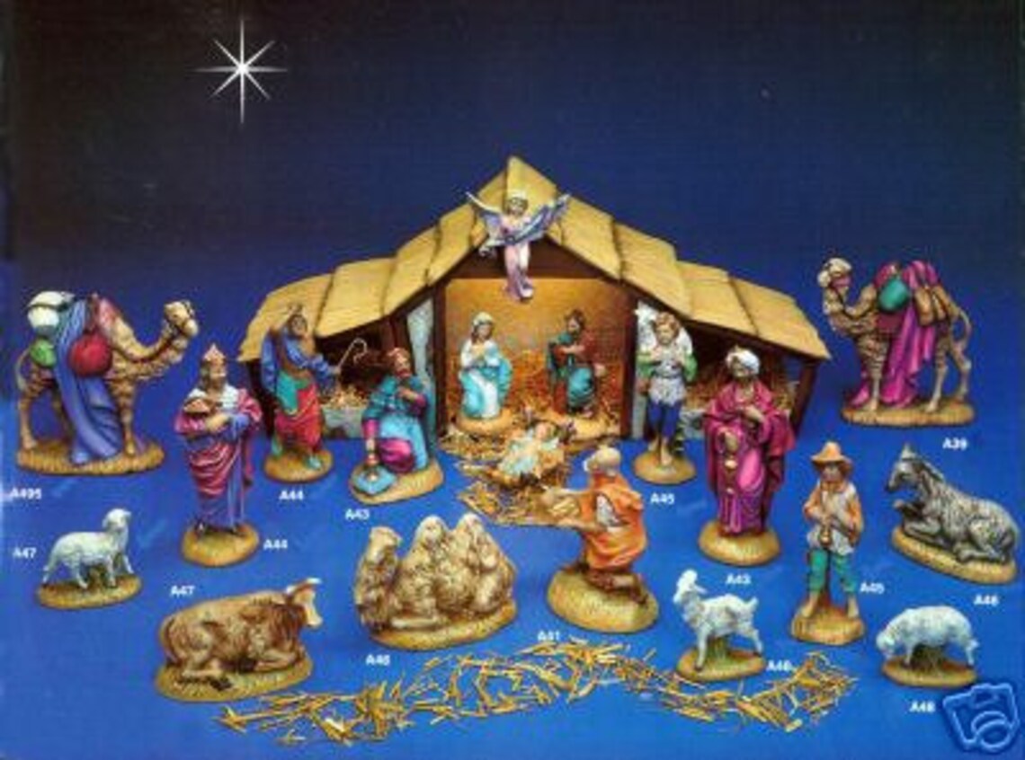 Medium Atlantic 23Piece Ceramic Bisque UNPAINTED Nativity Etsy