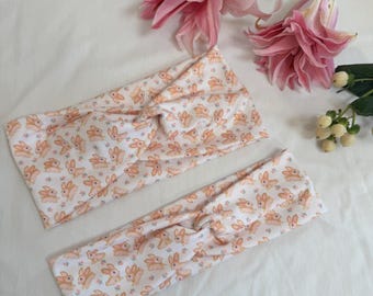 Pastel Bunny Headband, Brynnbands, Soft Headband, Turban Headband, Twisted Headband, Easter Headband, Easter Basket Stuffer, Gifts for Girls