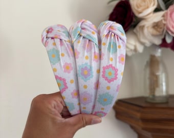 Flower Garden Quilt Inspired Headband