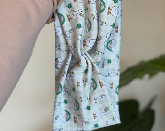Lucky Duck Headband, Soft Headband,  St Patrick's Day Headband, Brynnbands, Turban Style Headband, Soft Headband,
