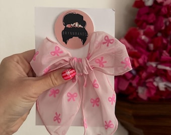 Pink Bows Mesh Fable Bow, Valentine's Bow