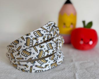 Yellow Bus Headband, Hard Headband, Hair Headband, Back 2 School Headband, teacher Headband, Brynnbands