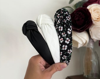 Women’s Knotted Headbands, Neutral Headbands, Hard Headband, Classic Headband,  Headband, Brynnbands