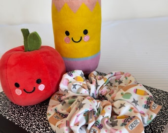 Crayon Box Scrunchie: Back to School Hair Accessory