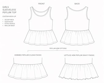 Custom 4th of July Callie Peplum Top