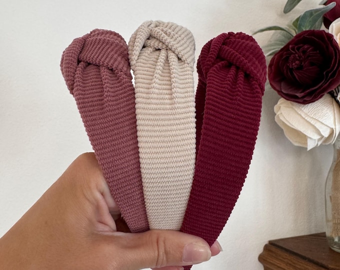 Featured listing image: Corduroy Headband, Corduroy Hair, Fall Hair, Corduroy Headbands