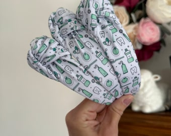 Green Tooth Headband, Dental Top Knot, Dental Headband, Pink Headband, Brynnbands, Hard Headband, Knotted Headband, dental