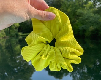 Neon Lime SWIM Scrunchie, Oversized Scrunchie, Jumbo Scrunchie, Brynnbands,, 90s Scrunchie, Pool Scrunchie