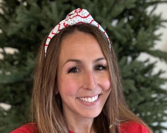 Christmas Tree Cake Headband, Top Knot headband,  Holiday Headband, Tree Cakes, Christmas Headband, Bendable Headband, Brynnbands, snack cak