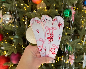 Santa Bows Headband, Top Knot headband,  Holiday Headband, Tree Cakes, Christmas Headband, Bendable Headband, Brynnbands, snack cak