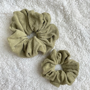 Sage Towel Scrunchie, towel Scrunchie, Pink Scrunchie, Waterproof Scrunchie, Pool Scrunchie, Shower scrunchie, Brynnbands