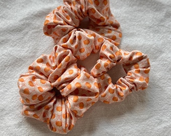 Pumpkin Design Scrunchie, Fall Scrunchie, Fall Hair, Soft Scrunchie,  Brynnbands