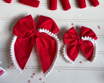 Red Holiday Bow