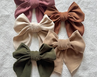 Corduroy Fable Bow, Fall Bows, Brynnbands, Corduroy Fabric, Fable Bows