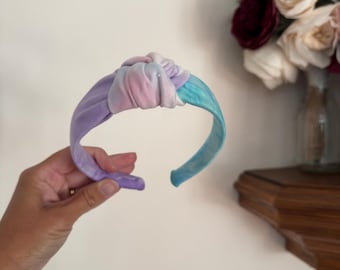 Tie Dye Headband, Blue & Purple Tie Dye