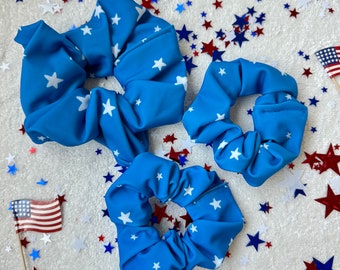 Stars Swim Scrunchie, Oversized Scrunchie, Jumbo Scrunchie, Brynnbands, Hair Scrunchie, 4th of July Scrunchie