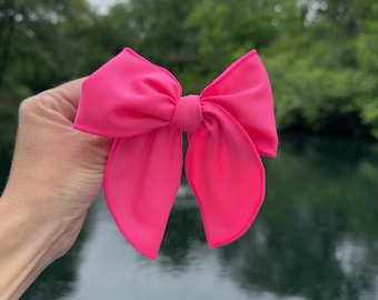 Pink Swimsuit Bow, Pool Bow, Brynnbands