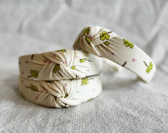 Green Clovers & Stars Headband,  St Patrick's Day Headband, Brynnbands