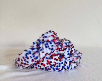 NOT FOR SALE - Patriotic Red White Blue Sequin Headband Top Knot 4th of July il_fullxfull.6909572392_c1ku.jpg main image 4