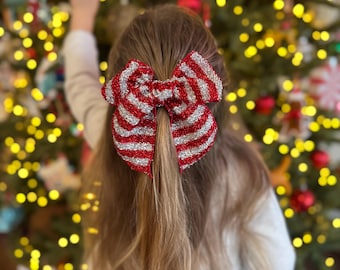 Tinsel Fable Bow, Fall Bows, Brynnbands, Tinsel Fabric, Fable Bows