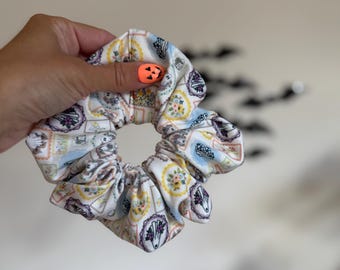 Ghost Frames Scrunchie, Halloween Scrunchie, Fall Scrunchie, Soft Scrunchie,  Brynnbands,Fall Scrunchies, Fall Hair