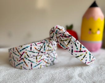 Crayons Headband, Hard Headband, Hair Headband, Back 2 School Headband, teacher Headband, Brynnbands