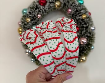 Christmas Tree Cake Headband, Top Knot headband,  Holiday Headband, Tree Cakes, Christmas Headband, Bendable Headband, Brynnbands, snack cak
