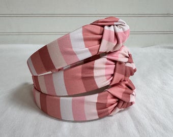 Neutral Stripes Headband, Hard Headband, Easter Headband, Easter Basket Gifts, Hard Headband, Brynnbands